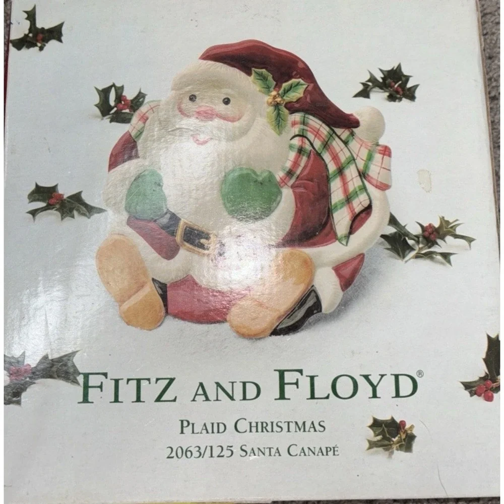 RARE FITZ AND FLOYD SANTA CANAPE 